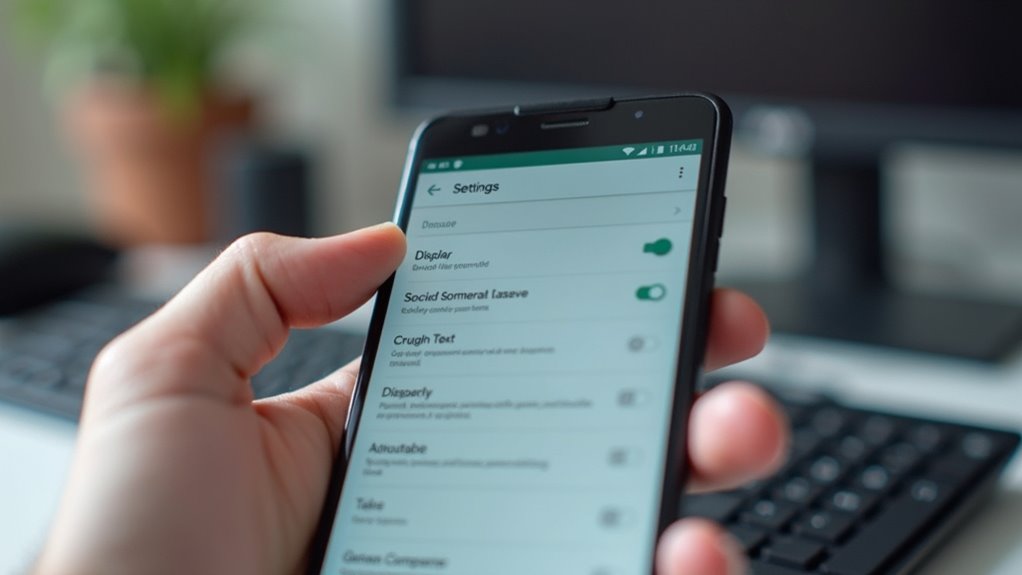 ustawienia wyświetlania androida lokalizacja i opcje