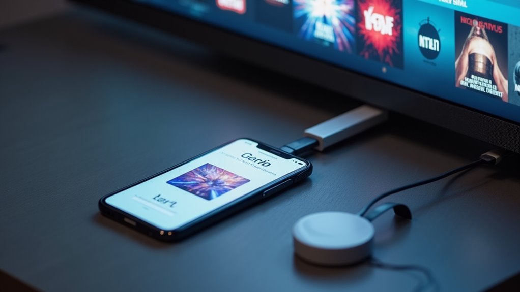 strumieniowanie chromecast z iphone'a na telewizor