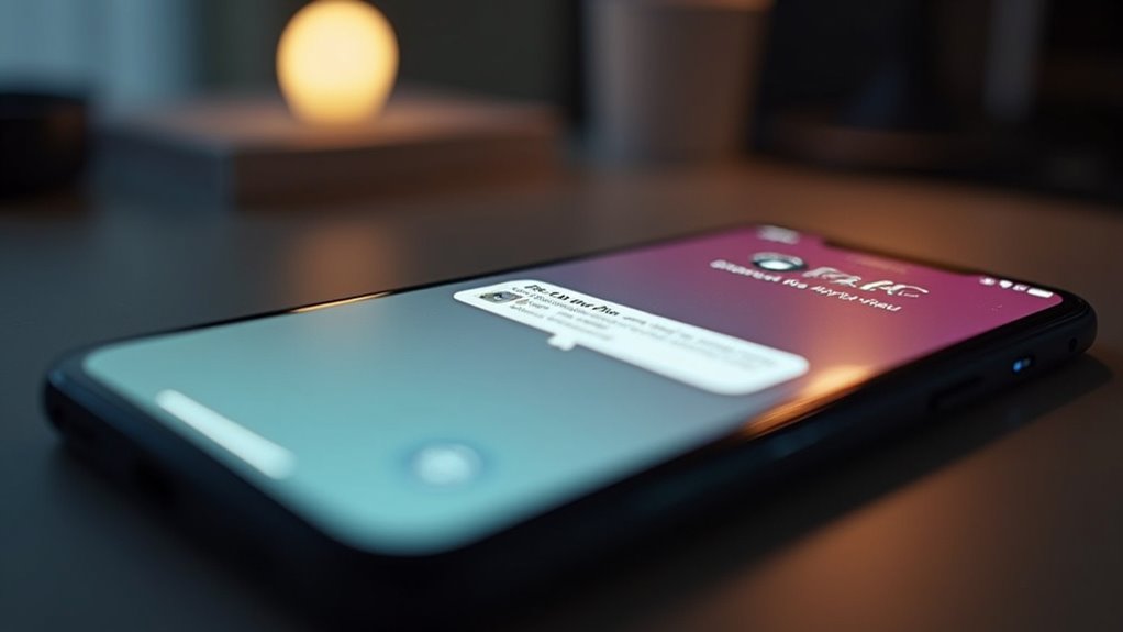 niestandardowe powiadomienia udostępnionych treści na iOS