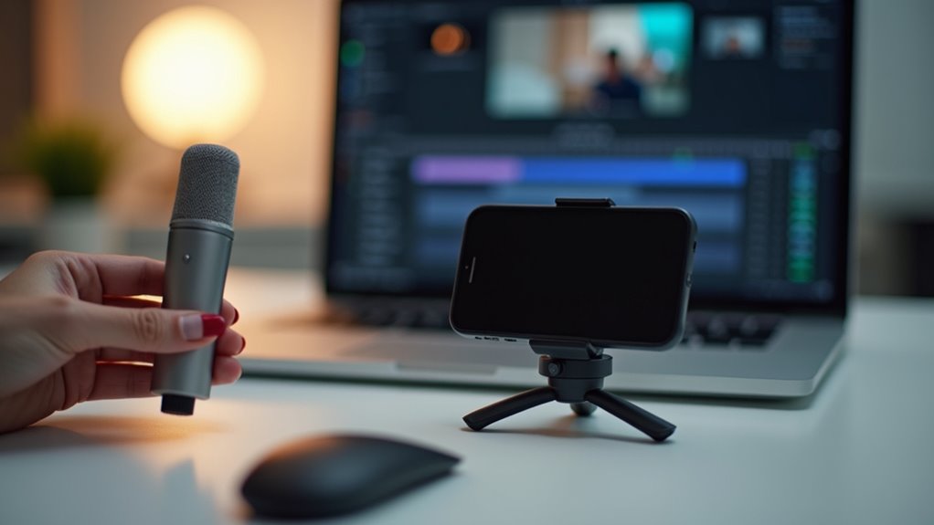 montaż płaskich nagrań logowania iPhone'a kolor