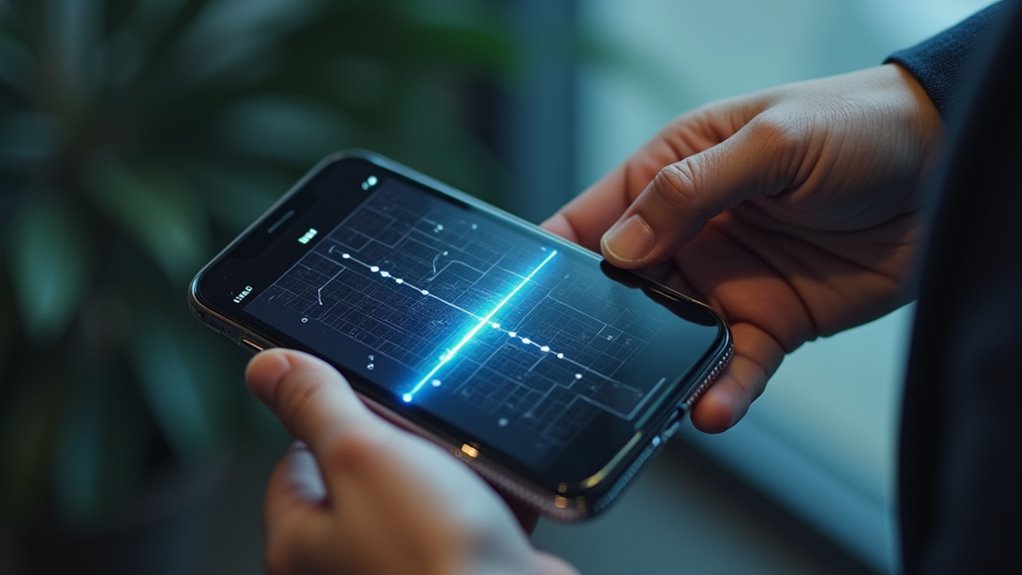 zmierz prostą linię za pomocą iPhone'a