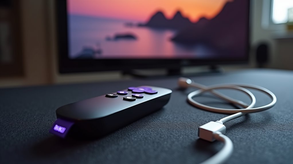 lustrzane odbicie ekranu iPhone na telewizorze Roku