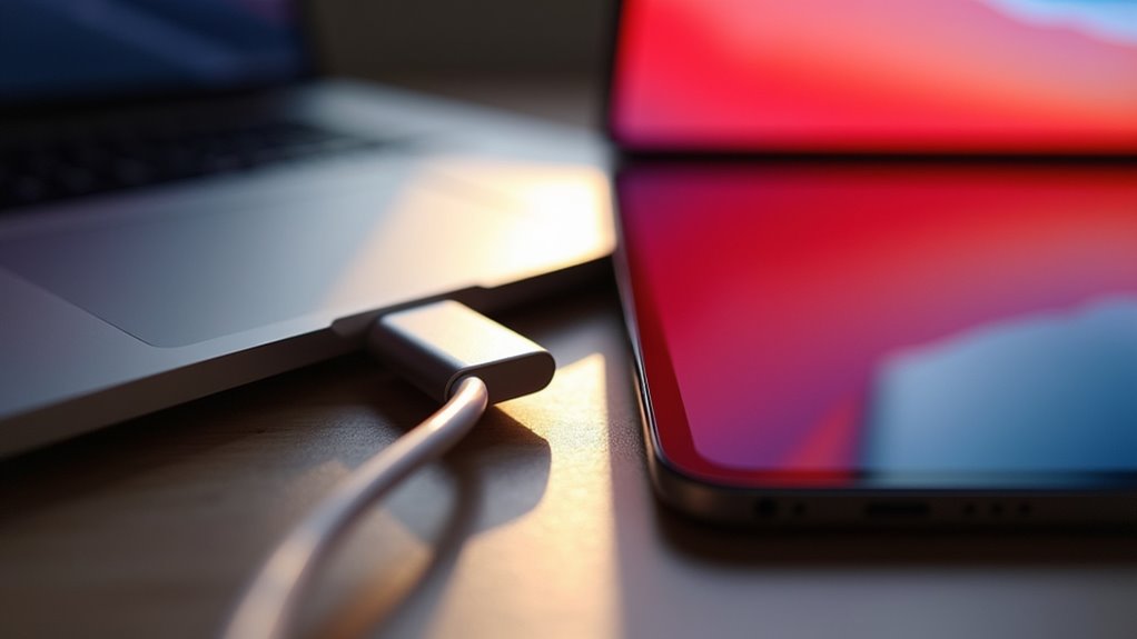 Połączenie USB umożliwia rozszerzenie ekranu Sidecar