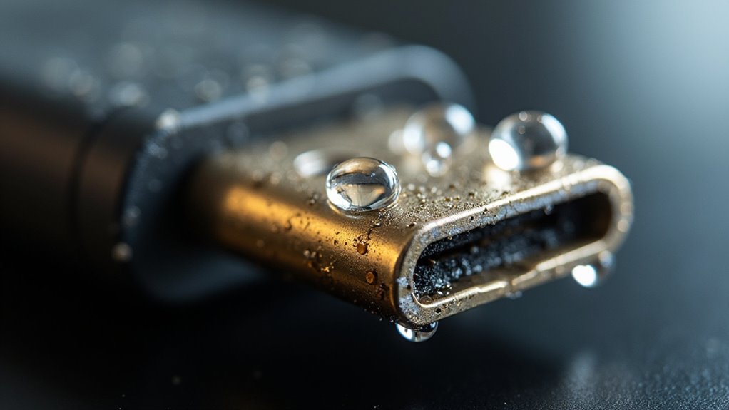 wizualna inspekcja portu USB C szczegóły