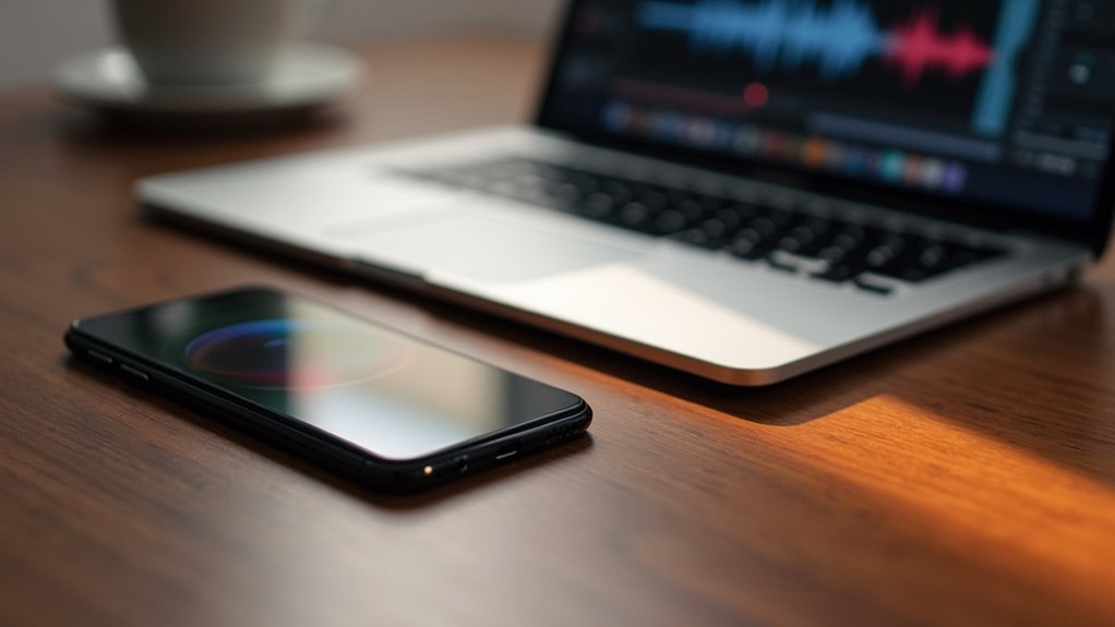bezprzewodowe parowanie iphone'a i mac'a do transferu w GarageBand